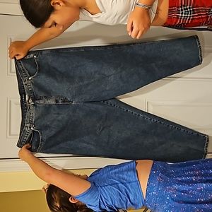 Blue jeans, long length, 100% cotton, 26W